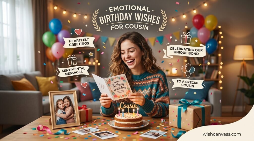 Emotional Birthday Wishes for Cousin