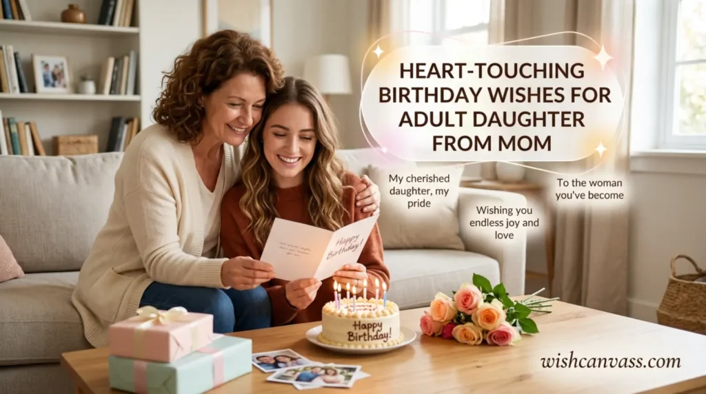 Heart-Touching Birthday Wishes for Adult Daughter from Mom