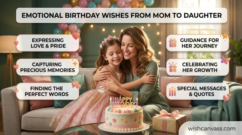Emotional Birthday Wishes for Daughter from Mom