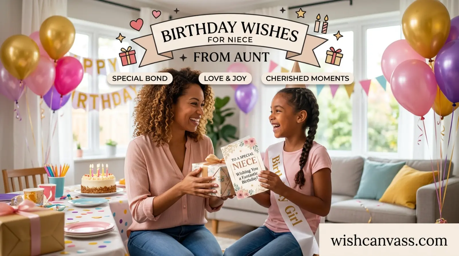 Birthday Wishes for Niece from Aunt