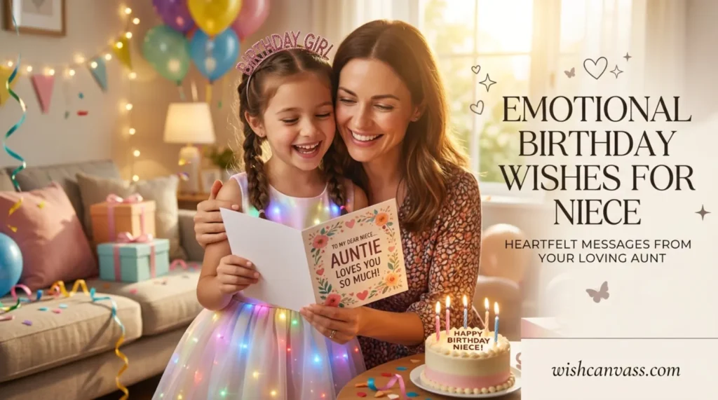 Emotional Birthday Wishes for Niece from Aunt