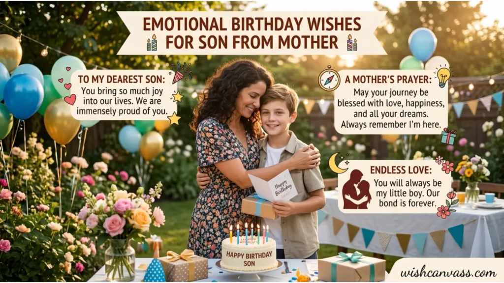 Emotional Birthday Wishes for Son From Mother