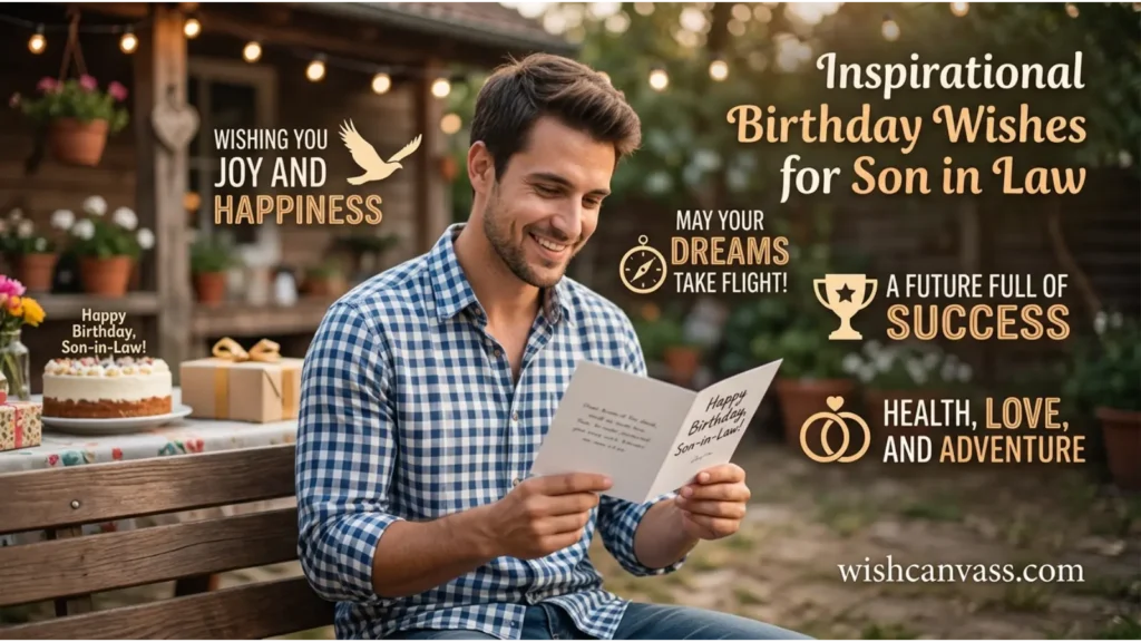 Inspirational Birthday Wishes for Son in Law