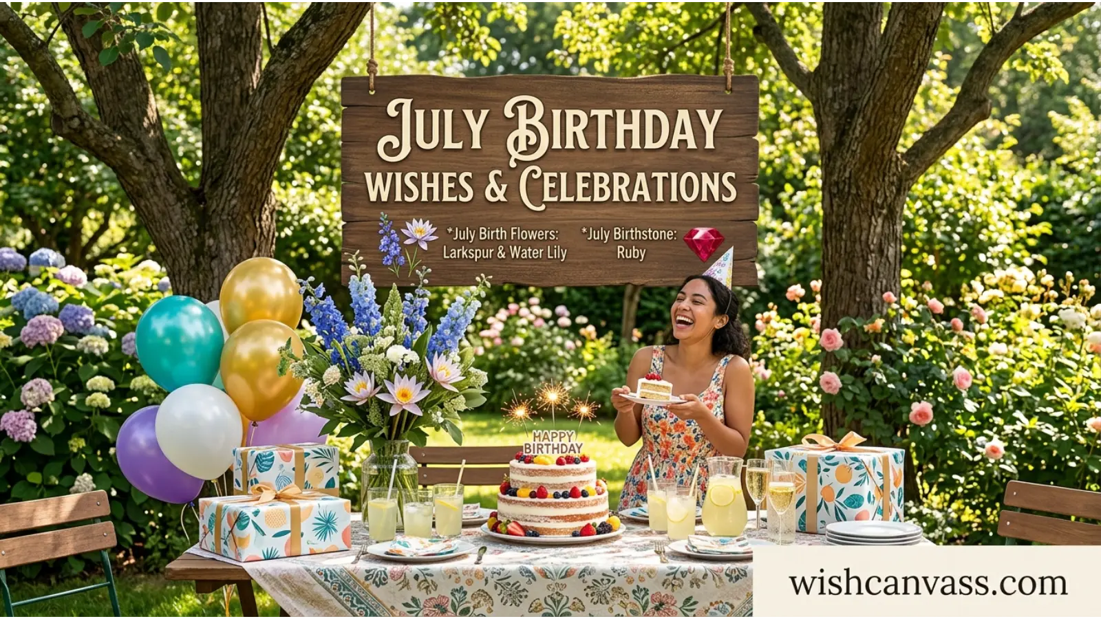 July Birthday Wishes