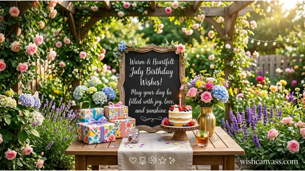 Heartfelt July Birthday Wishes
