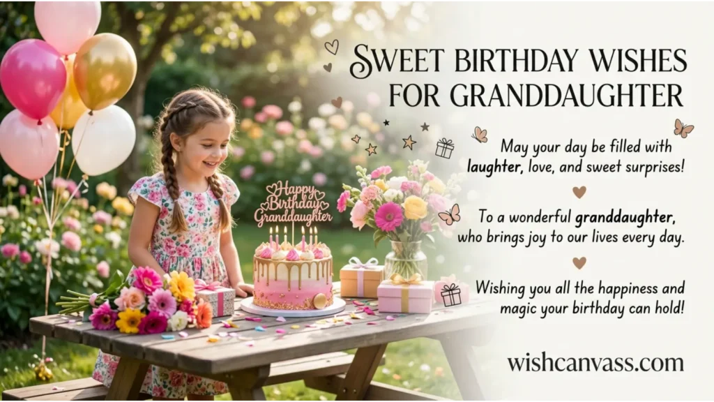 Sweet Birthday Wishes for Granddaughter