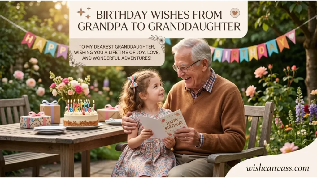 Birthday Wishes from Grandpa to Granddaughter