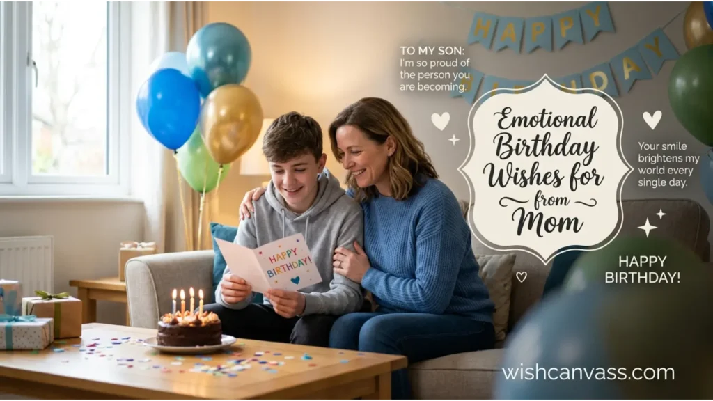 Emotional Birthday Wishes for Son from Mom