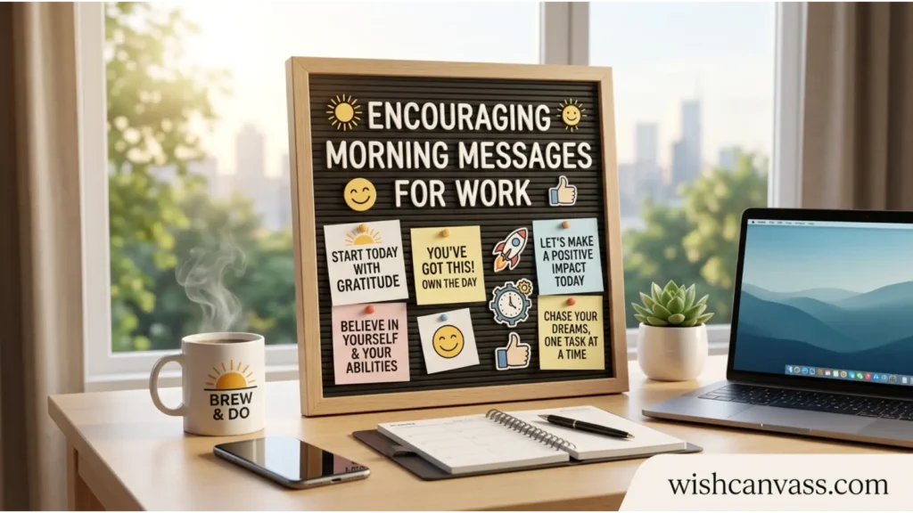 Encouraging Morning Messages for Work