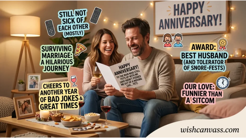 Funny Anniversary Wishes for Husband