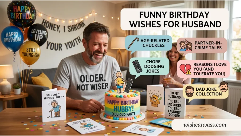 Funny Birthday Wishes for Husband