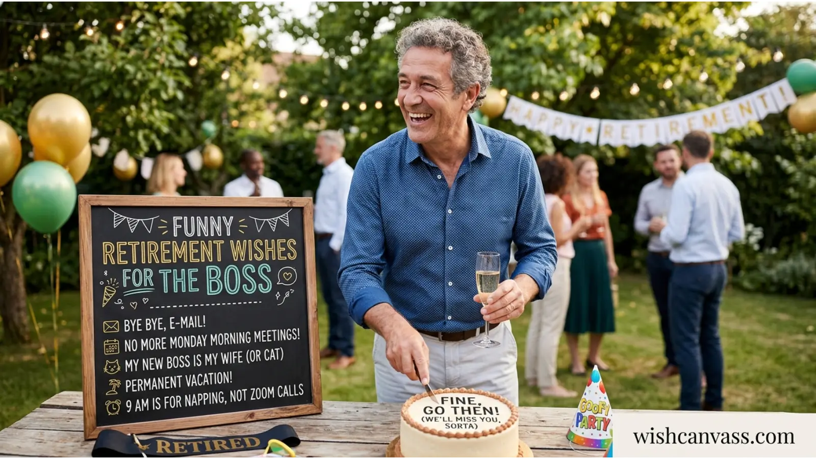 Funny Retirement Wishes for Boss