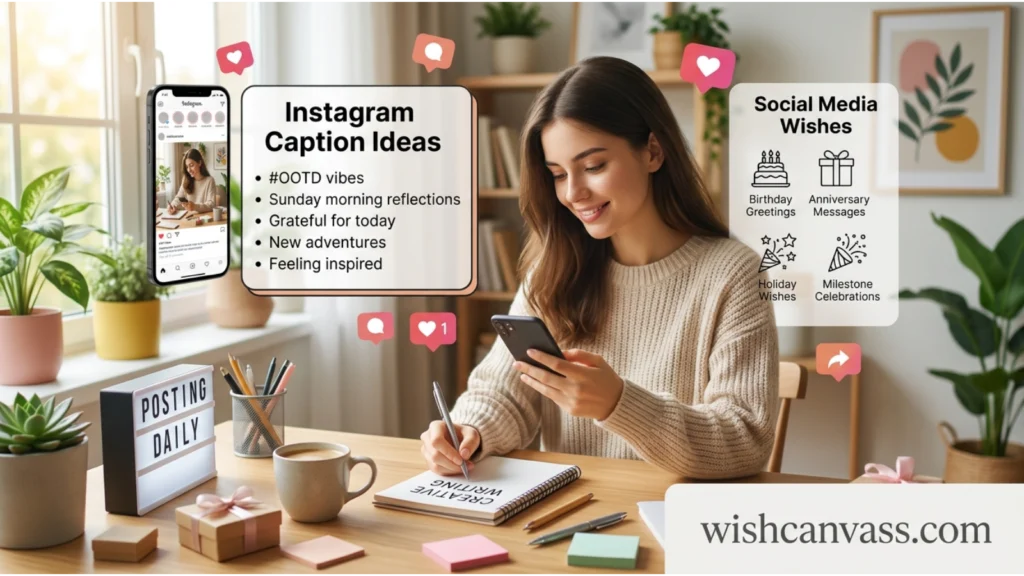 Instagram Captions and Social Media Wishes