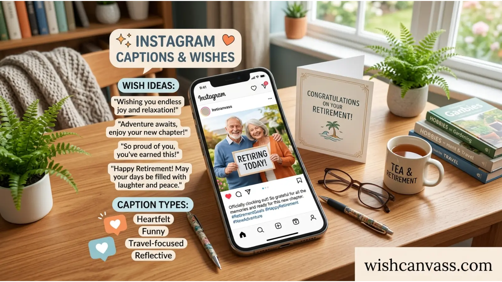 Instagram Captions and Social Media Retirement Wishes