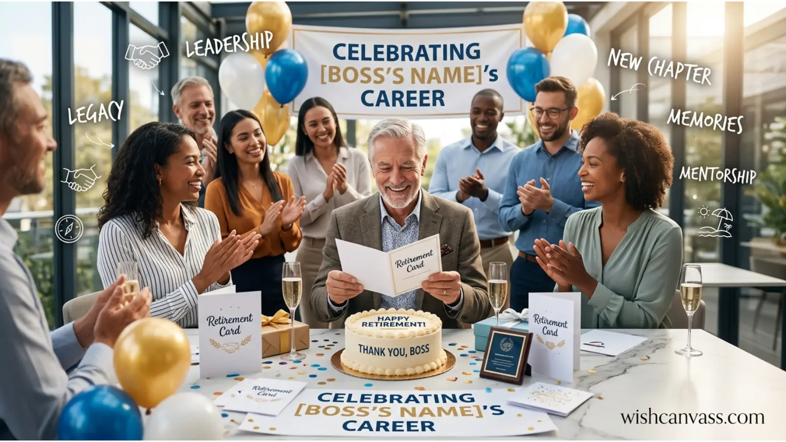 Retirement Card Messages for Boss