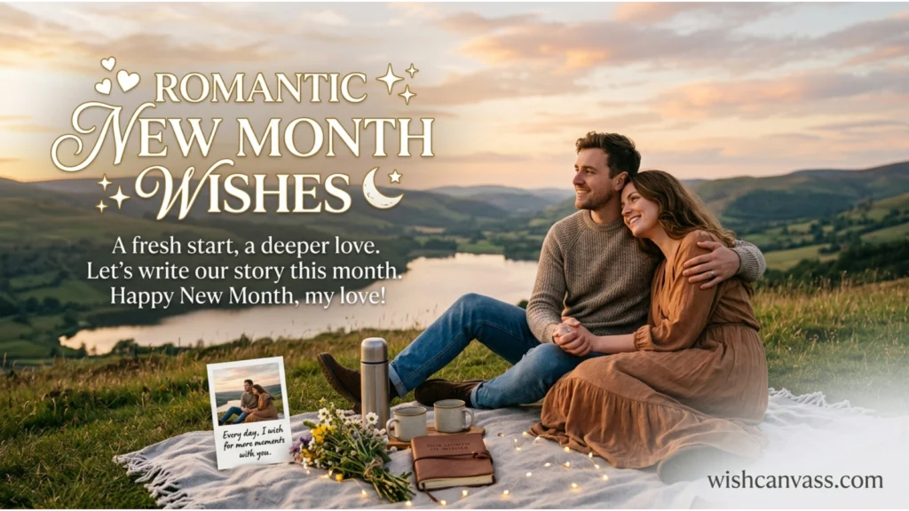 Romantic New Month Wishes