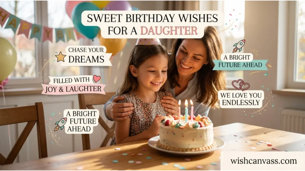 Sweet Birthday Wishes for a Daughter