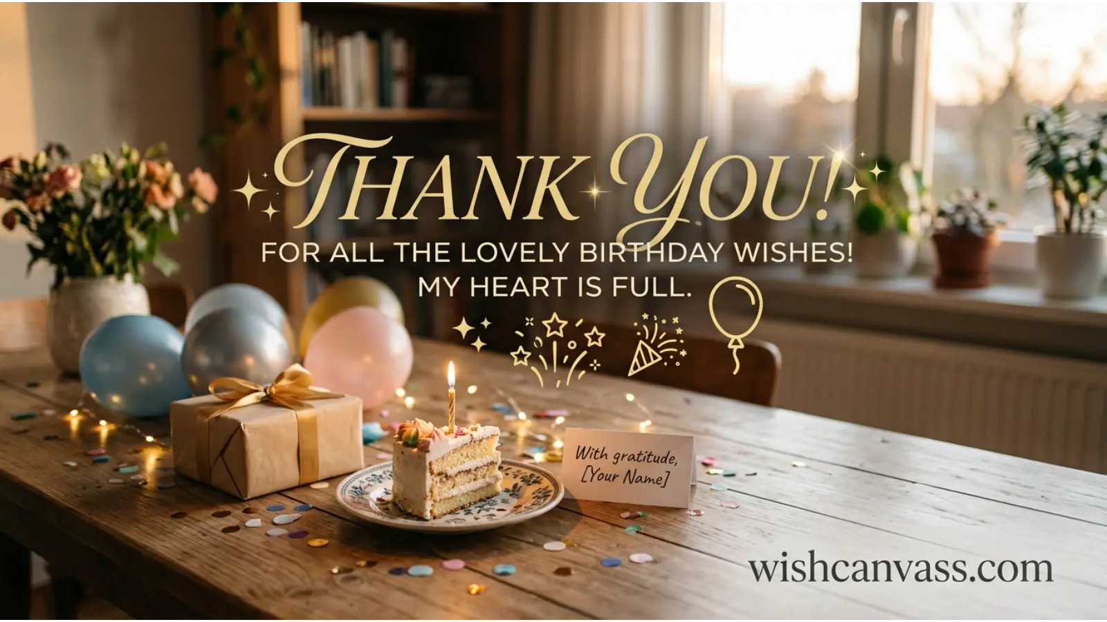 Thank You for the Birthday Wishes Images