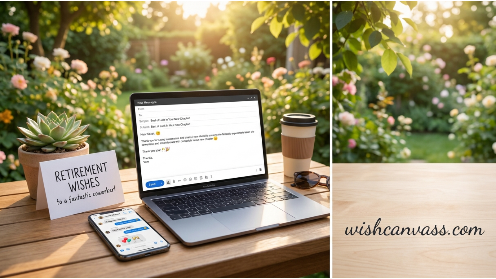 Retirement Wishes for Coworker in Email or Text