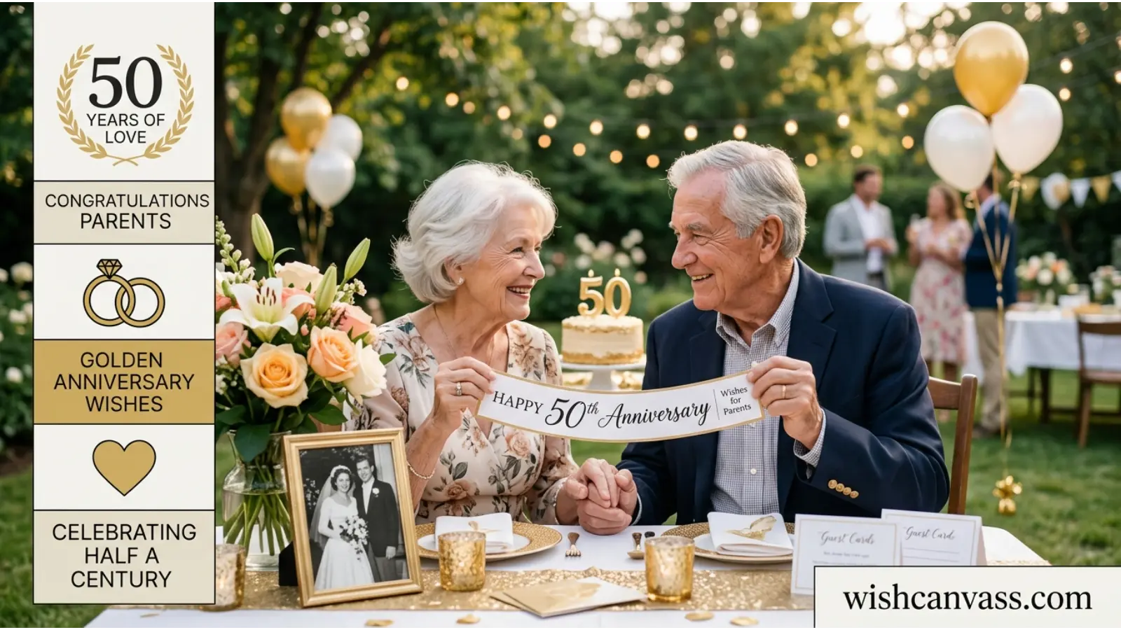 50th Wedding Anniversary Wishes for Parents