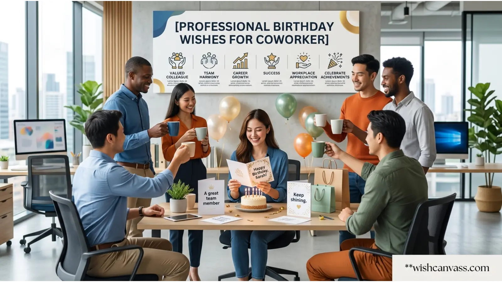 Professional Birthday Wishes for Coworker