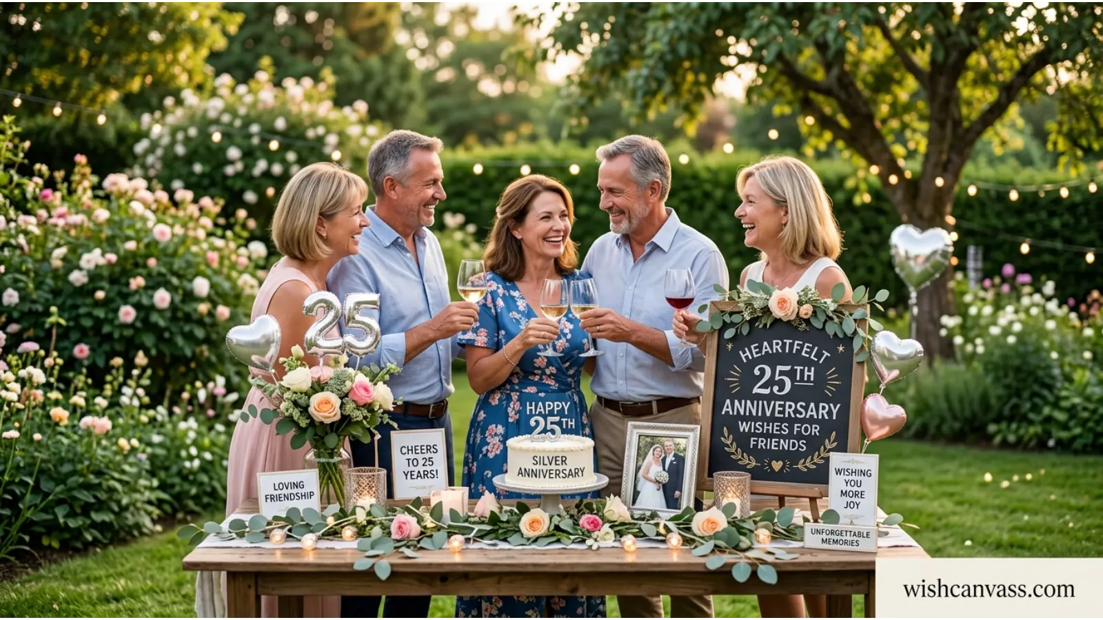 Heartfelt 25th Anniversary Wishes for Friends