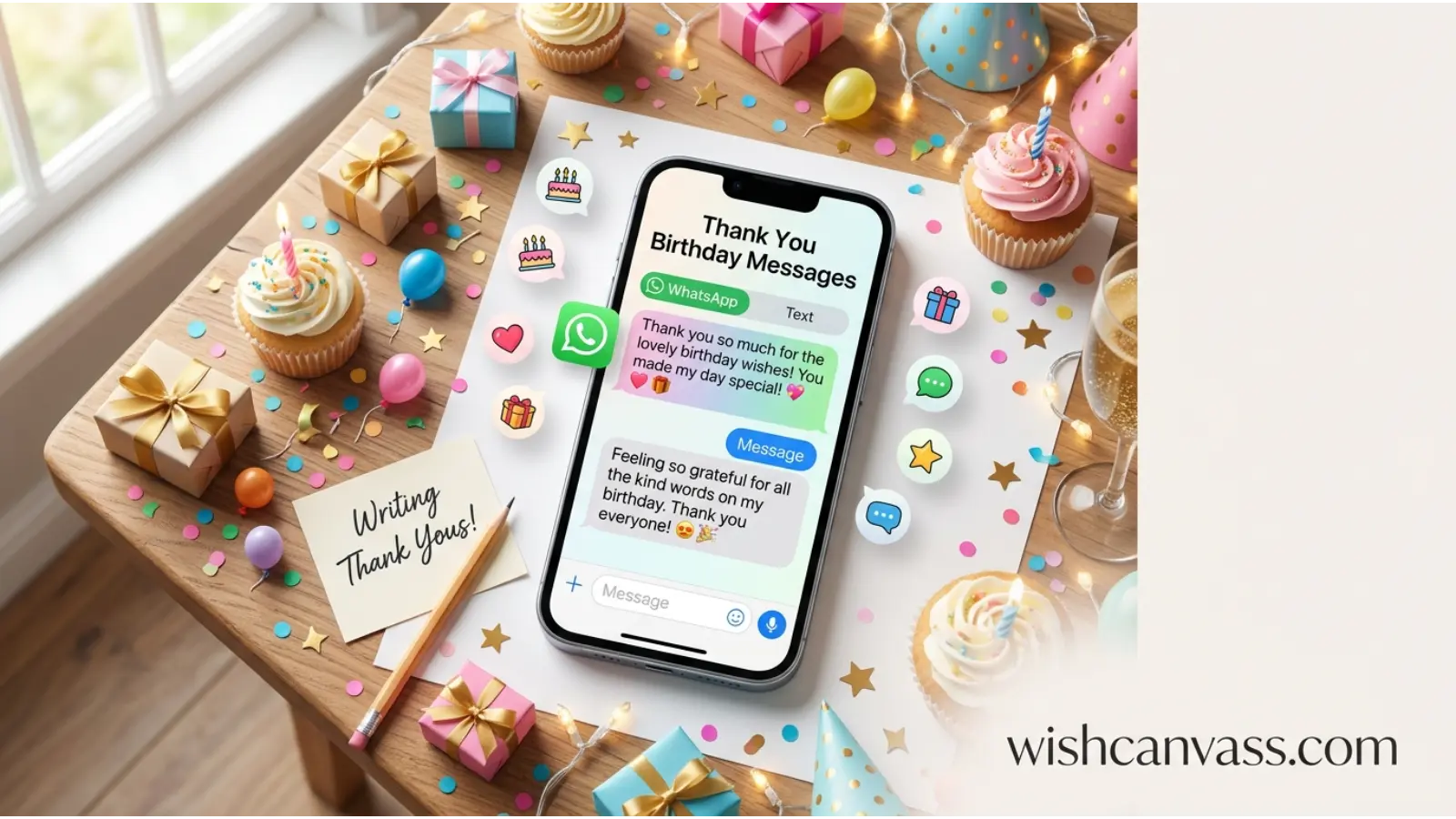 Thank You Birthday Messages for WhatsApp and Text