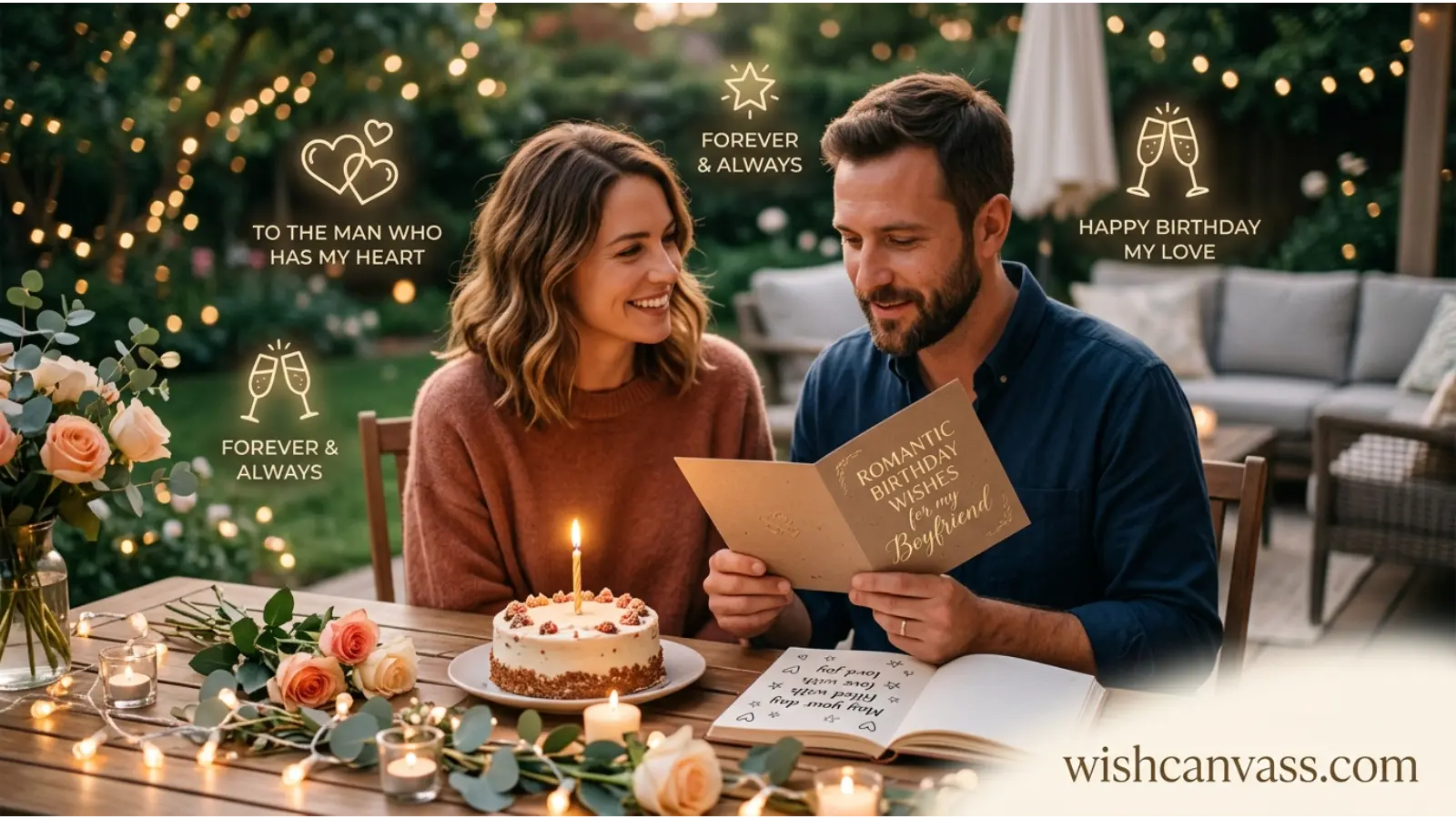Romantic Birthday Wishes for Boyfriend