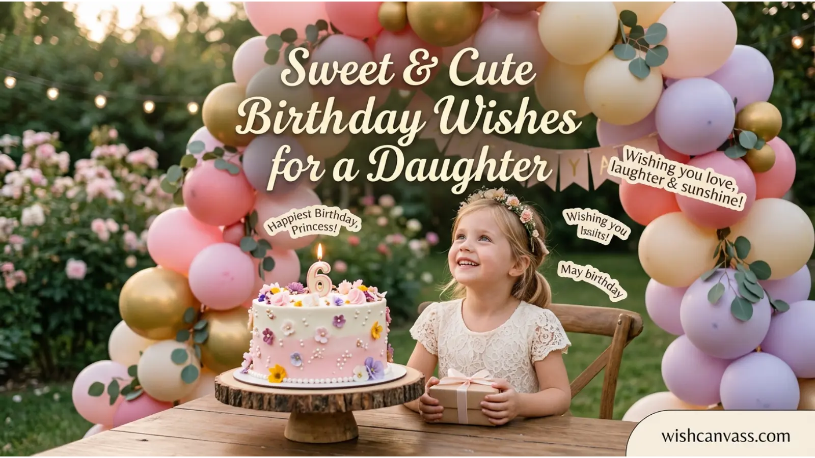 Sweet and Cute Birthday Wishes for a Daughter