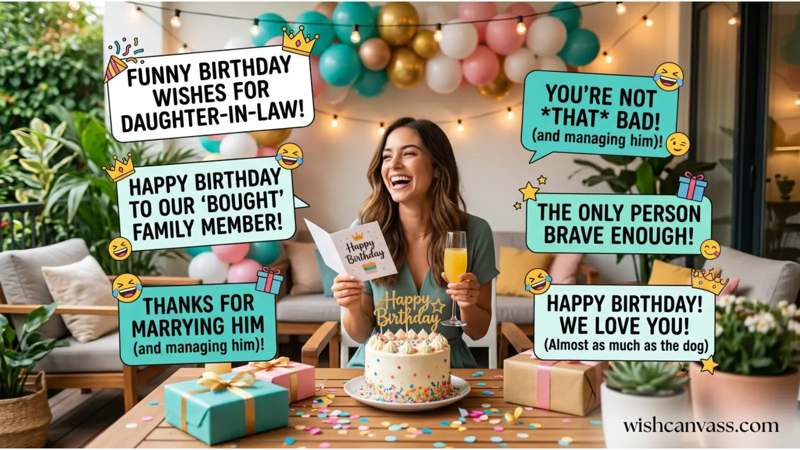 Funny Birthday Wishes for Daughter-in-Law