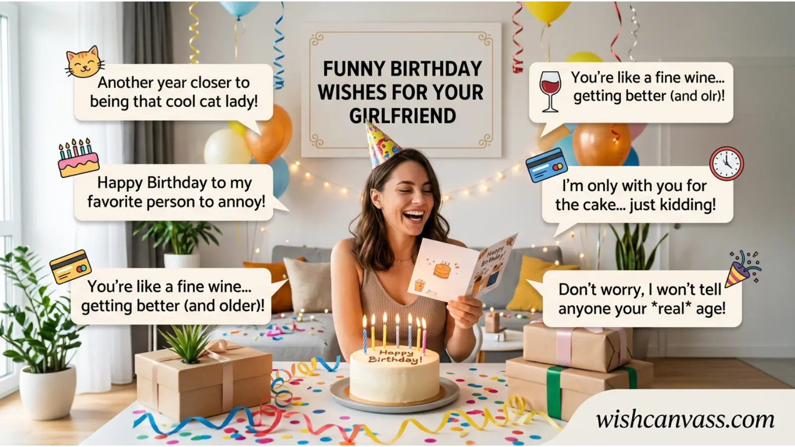 Funny Birthday Wishes for Girlfriend