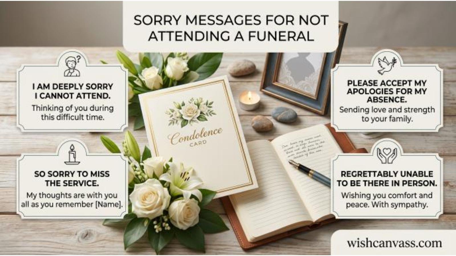 Heartfelt Sorry Messages for Not Attending Funeral