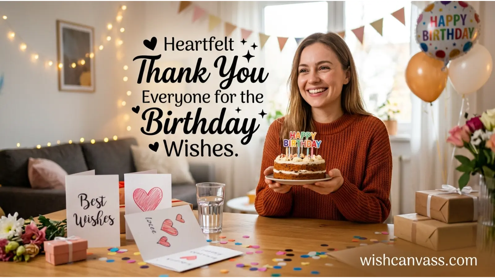 Heartfelt Thank You Everyone for the Birthday Wishes