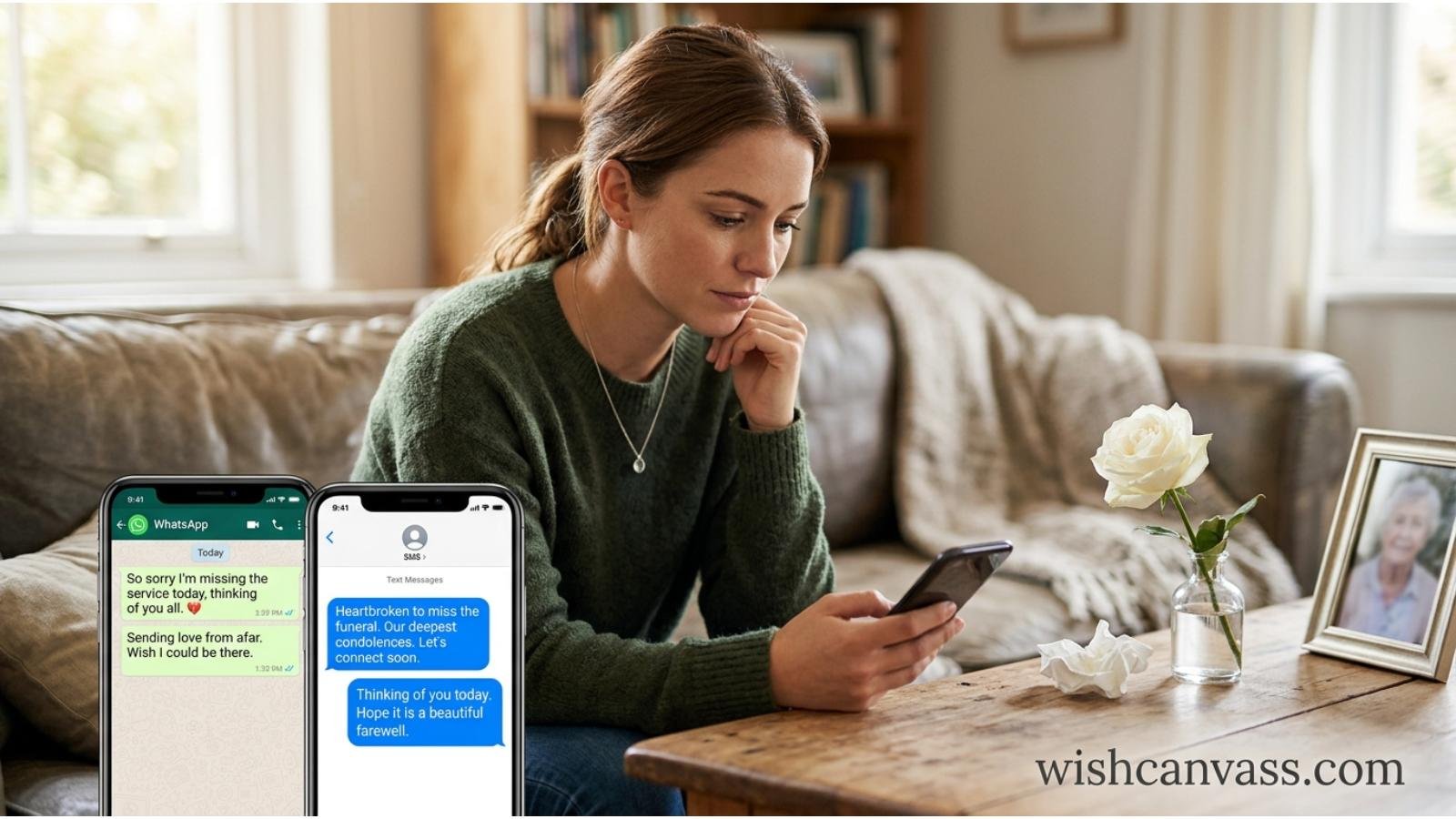 WhatsApp and Text Messages for Missing a Funeral